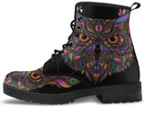 Colorful Owl Handcrafted Boots