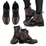 Colorful Owl Handcrafted Boots