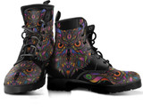 Colorful Owl Handcrafted Boots