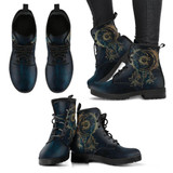 Sun and Moon Handcrafted Boots (Green)