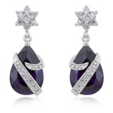 Royal Wrapped Amethyst Earrings