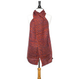Orange Hanna Knitted Pocket Scarf