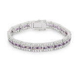 Balboa Purple Cubic Zirconia Bracelet