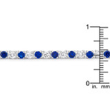 Sapphire Blue Cubic Zirconia Tennis Bracelet