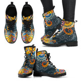 Henna Flowers Handcrafted Boots