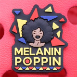 Premium Melanin Poppin Croc Charm