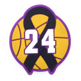 Premium Kobe Bryant Black Ribbon 24 Croc Charm