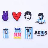 Diego Maradona ADIOS Argentina Soccer Sports Croc Charm