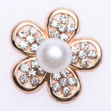 Gemstone And Pearl Jewelry Style Daisy Flower Croc Charm