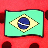 Premium Brazilian Flag Croc Charm