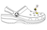 Soccer Ball and Soccer Net Croc Charm