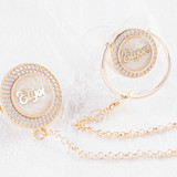 Luxury Baby Name Pacifier & Clip Set