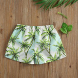 Toddlers Boy Swim Trunks Palm Tree Print Beach Shorts