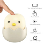 LED Night Light Chick Egg Shape Tumbler Rechargeable Baby Nursery Bedroom Lamp