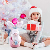 2PCS Easter Gnome Plush Bunny Stuffed Rabbit Ear with Egg