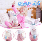 2PCS Easter Gnome Plush Bunny Stuffed Rabbit Ear with Egg
