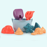 Beach Toys for Kids 8-16 PCS Sand Toys for Children Silicone Beach Bucket