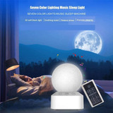 White Noise Machine Sleep Sound Soother Moon Night Light Sleep Timer
