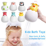 Baby Bath Toys Animal Spraying Bath Toys Hatching Egg Duck Penguin Dinosaur