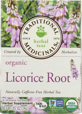 Traditional Medicinals Organic Licorice Root Herbal Tea 16 Tea Bags, 0.85 Oz Traditional Medicinals Organic Licorice Root Herbal Tea 16 Tea Bags, 0.85 Oz