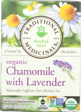 Traditional Medicinals Organic Chamomile With Lavender Herbal Tea 16 Tea Bags, 0.85 Oz Traditional Medicinals Organic Chamomile With Lavender Herbal Tea 16 Tea Bags, 0.85 Oz