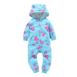 Fleece Lined Hooded Jumpsuit