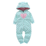 Fleece Lined Hooded Jumpsuit