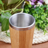 Eco Friendly Bamboo and Stainless Steel Coffee Travel Mug