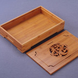 Japanese Bamboo Tea Serving Tray with Storage