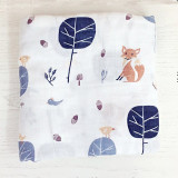 Newborn Bamboo Cotton Muslin Swaddle Blanket in Multiple Patterns