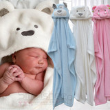Hooded Animal Fleece Bath Towel