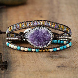 Amethyst Wrap Bracelet