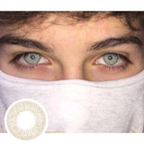 Men's lemon brown (12 months) contact lenses