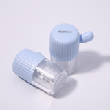 Contact lens cleaner portable cute simple beauty lens cleaner automatic manual contact lens case（Contains tweezers and suction stick）