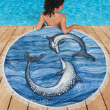 Dolphin Play Beach Blanket