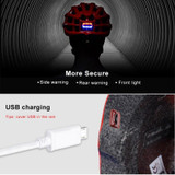 WATERPROOF USB BICYCLE HELMET WITH LIGHT