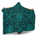 BOHEMIAN TIFFANY GIRL BLACK HOODED BLANKET