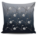 GOLF DESIGN PILLOW COVER - GREY