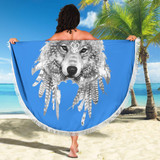Wolf Spirit Animal Beach Towel