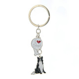 BORDER COLLIE DOG KEYCHAIN OFFER
