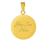 GOLDEN RETRIEVER LUXURY BANGLE WITH CIRCLE CHARM