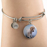 LABRADOR PUPPY LUXURY BANGLE WITH CHARM