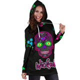 WICKED SKULLS HOODIE DRESS