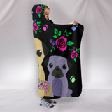 CHARMING PUGS HOODED BLANKET