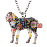 SAINT BERNARD ENAMEL NECKLACE