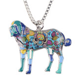 SAINT BERNARD ENAMEL NECKLACE
