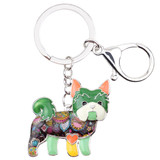 YORKSHIRE TERRIER  ENAMEL DOG KEYCHAIN