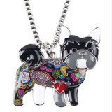 YORKIE ENAMEL NECKLACE
