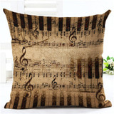 MUSICAL NOTES SERIES THROW PILLOW COVERS