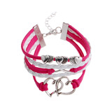 MULTI LAYER LEATHER CHARM BRACELET OFFER